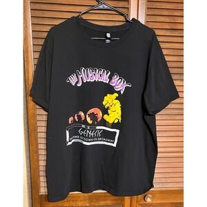 GENESIS The Musical Box Band T Shirt 2XL Black Concert Broadway Graphic Tee